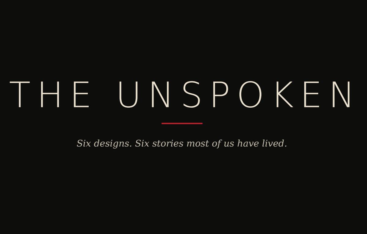THE UNSPOKEN