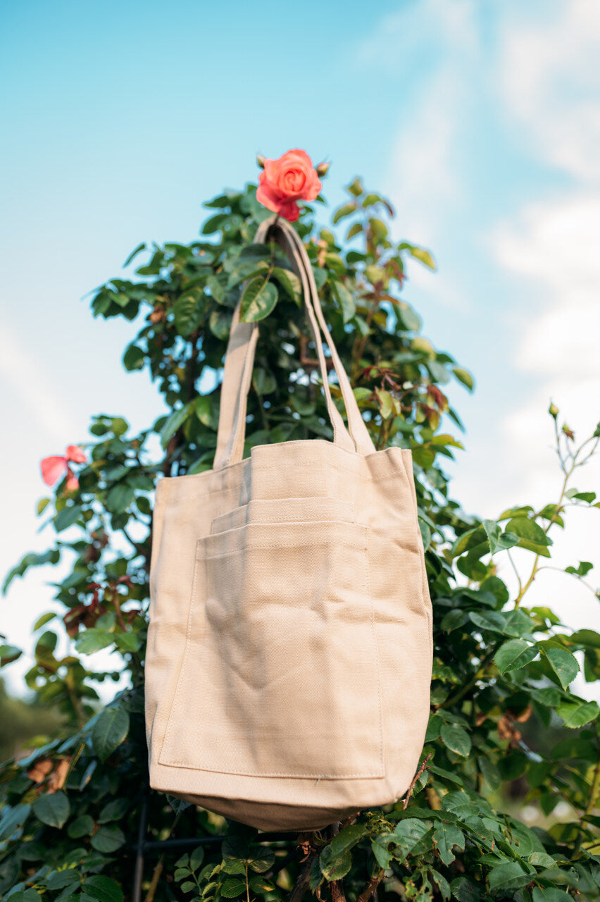 Shoulder Bag with 2 Pockets Brown