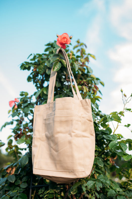 Shoulder Bag with 2 Pockets Brown